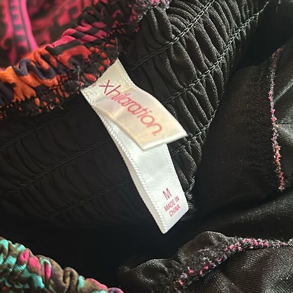 Xhiliration Maxi Tie Halter Dress Boho Print Dress Long Medium M NWOT - Picture 8 of 9